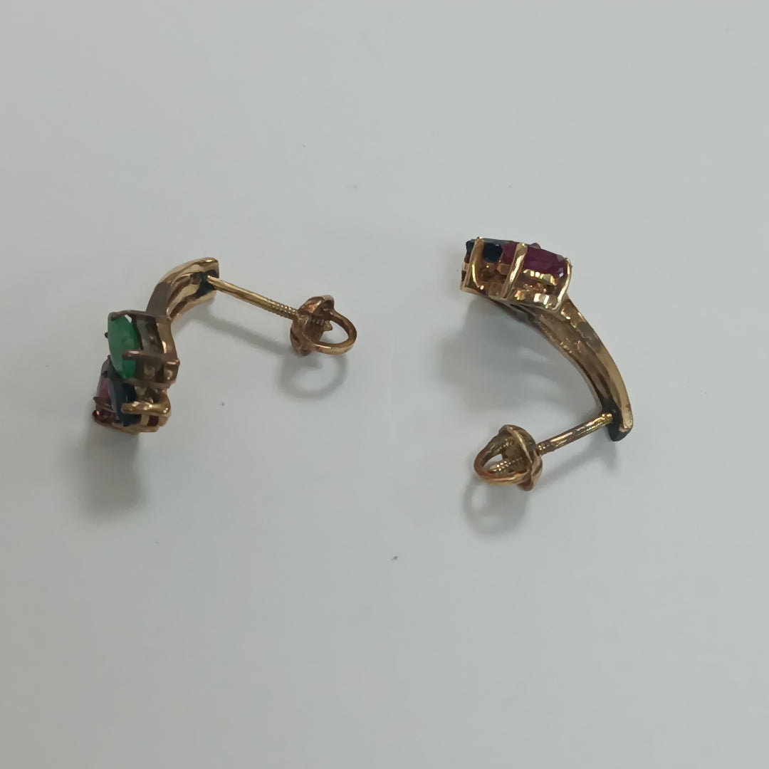 ARETES PAR ORO 12 K 3,00 GRMS (SEMINUEVO)