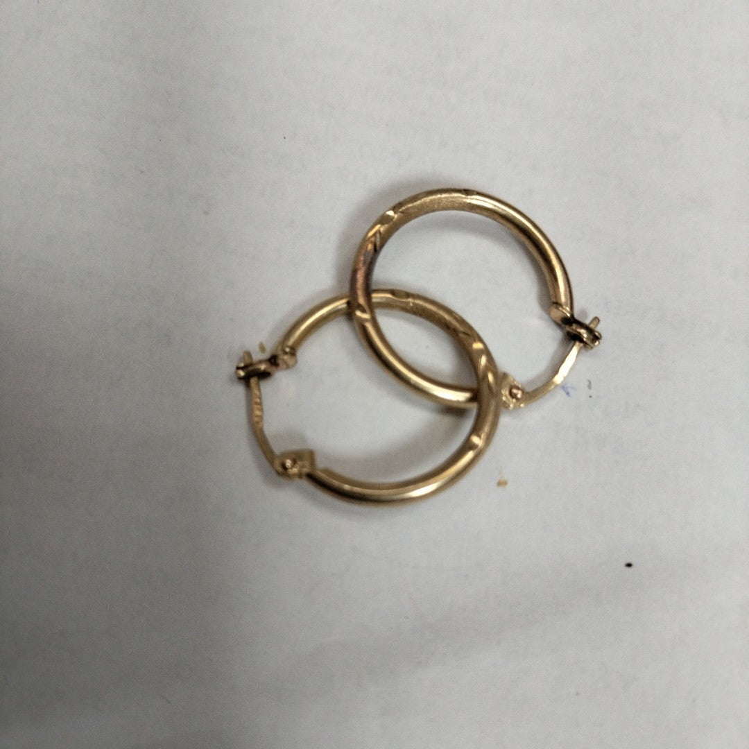 ARRACADAS PAR ORO 14 K 1,80 GRMS (SEMINUEVO)