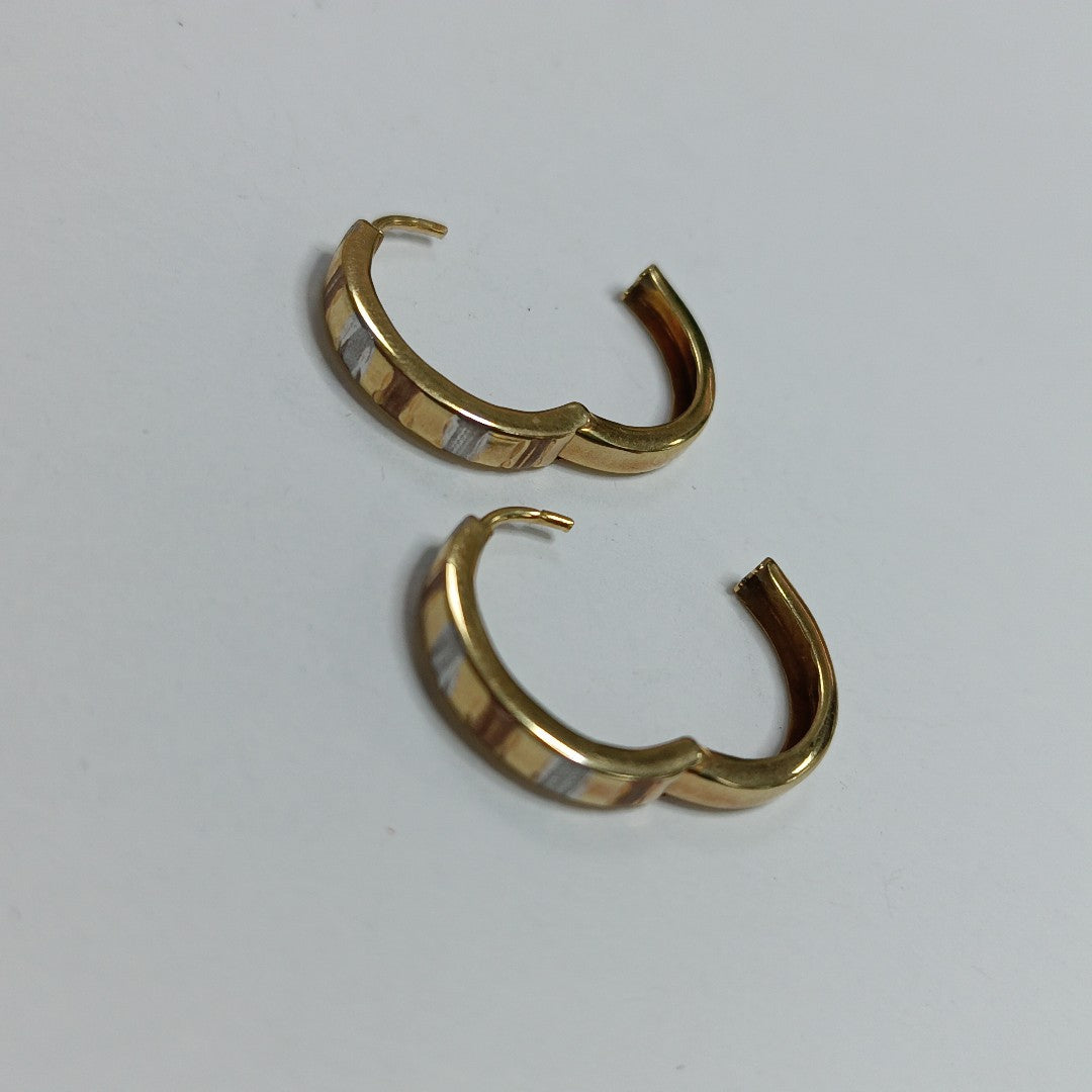 ARRACADAS PAR ORO 10 K 1.8 GRMS (SEMINUEVO)