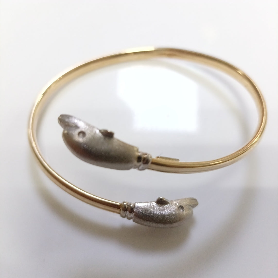 PULSERA RIGIDA ORO 14 K 10.6 GRMS (SEMINUEVO)