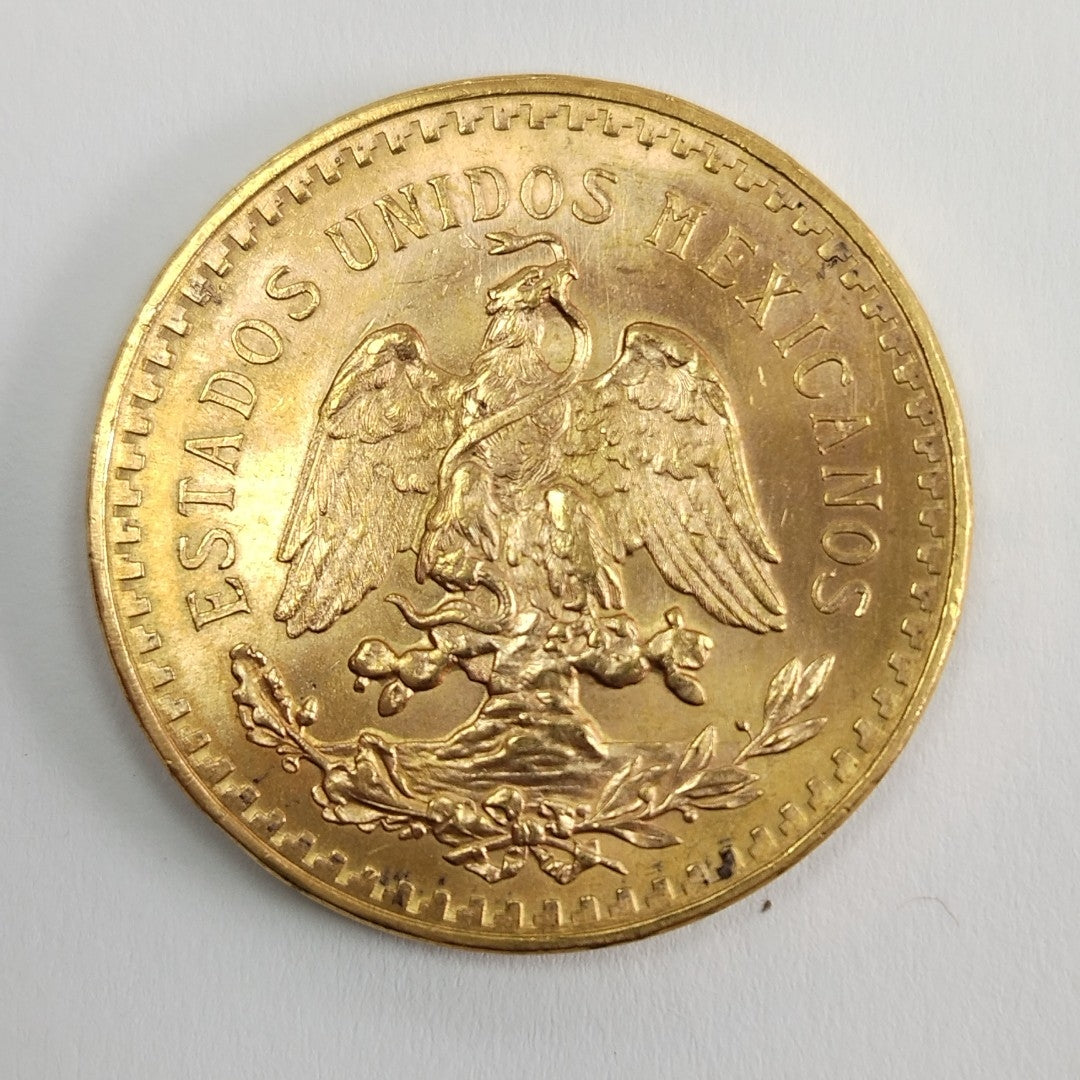 K1 41.6 GRMS 21 K IDENTIFICACIÓN MONEDA NOMINATIVA MONEDAS PESOS 50 PESOS (SEMINUEVO)