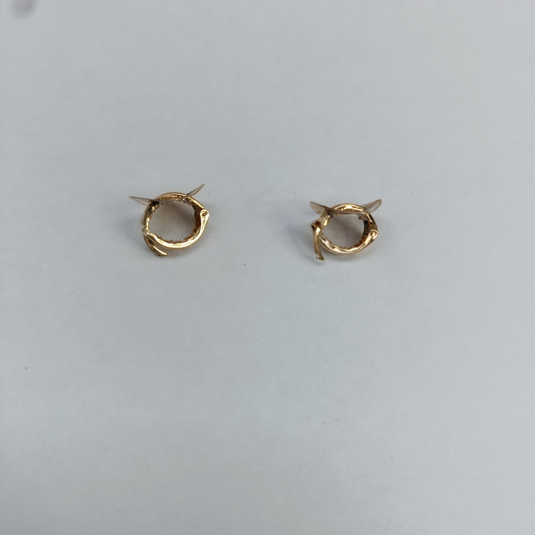 ARETES PAR ORO 14 K 1.4 GRMS (SEMINUEVO)