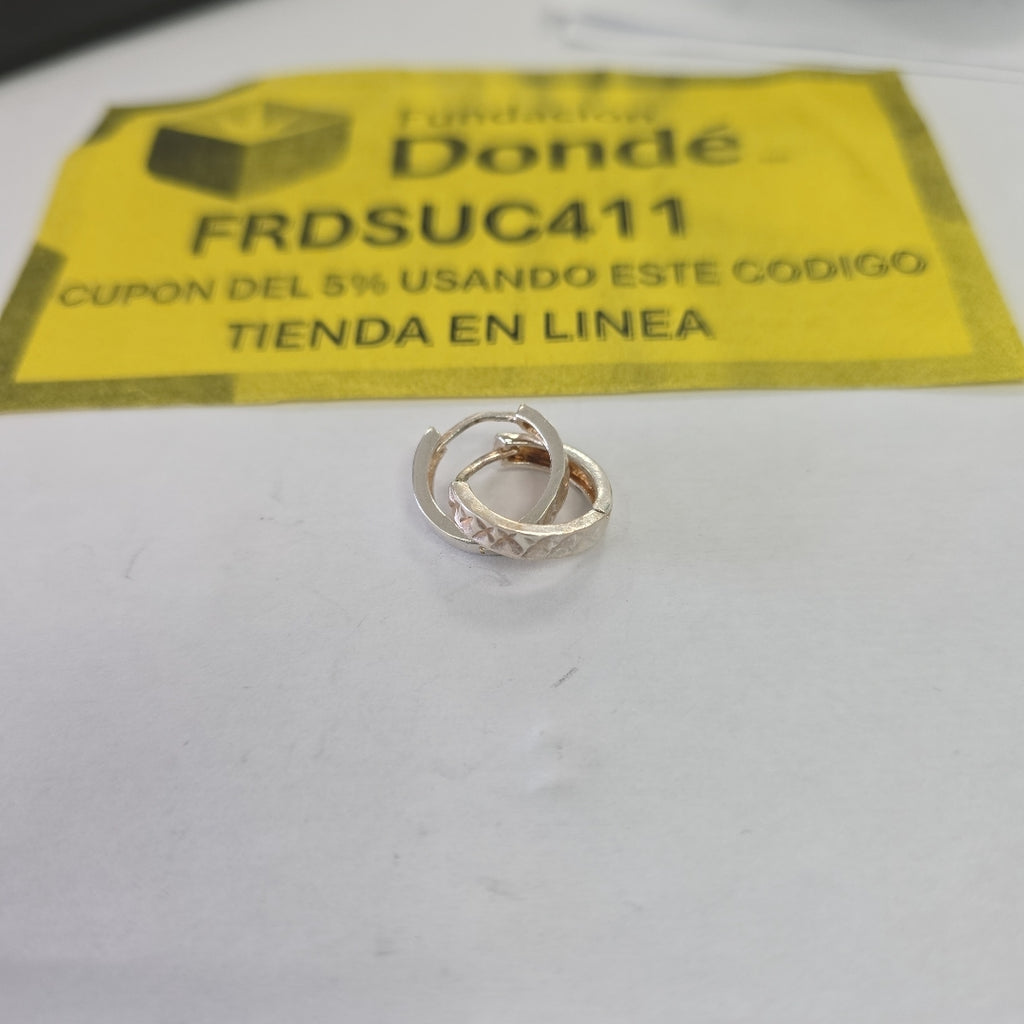 ARRACADAS LABRADAS PLATA .925 3.3 GR (NUEVO)