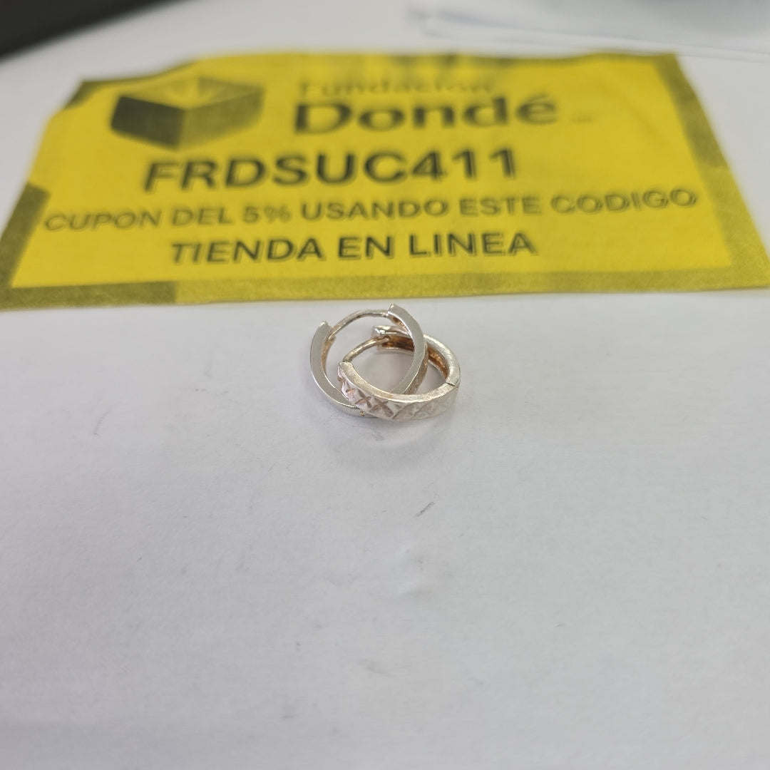 ARRACADAS LABRADAS PLATA .925 3.3 GR (NUEVO)
