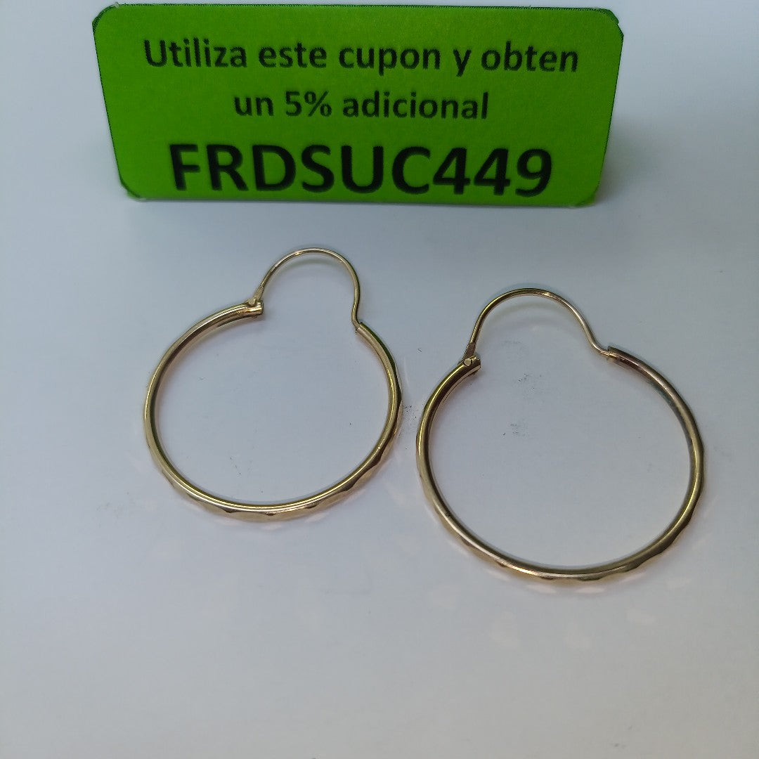 ARRACADAS PAR ORO 8 K 1.9 GRMS (SEMINUEVO)