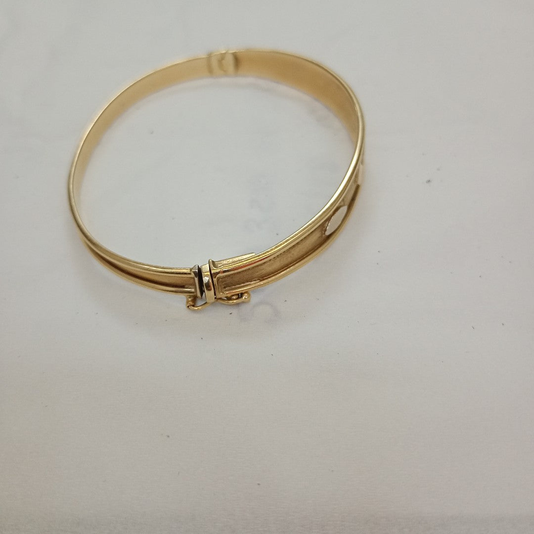 PULSERA RIGIDA ORO 14 K 11.1 GRMS (SEMINUEVO)