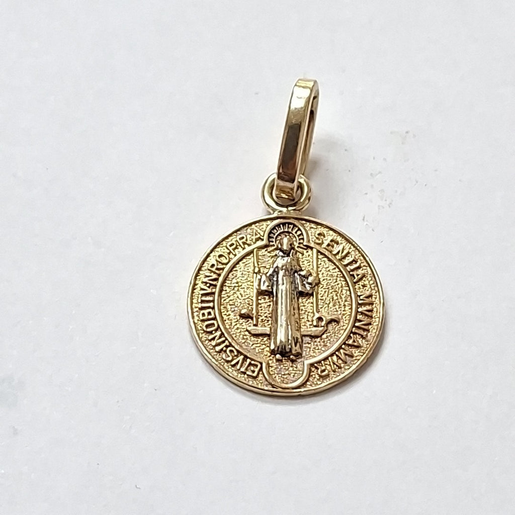 DIJE, MEDALLA RELIGIOSA ORO 14 K 1.8 GRMS (SEMINUEVO)