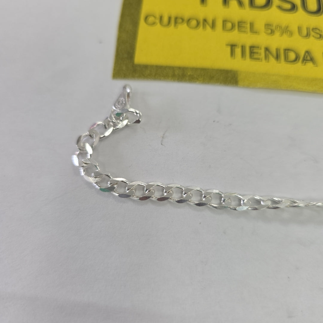 PULSERA BARBADA PLATA .925 18 CM 5.63 GR (NUEVO)