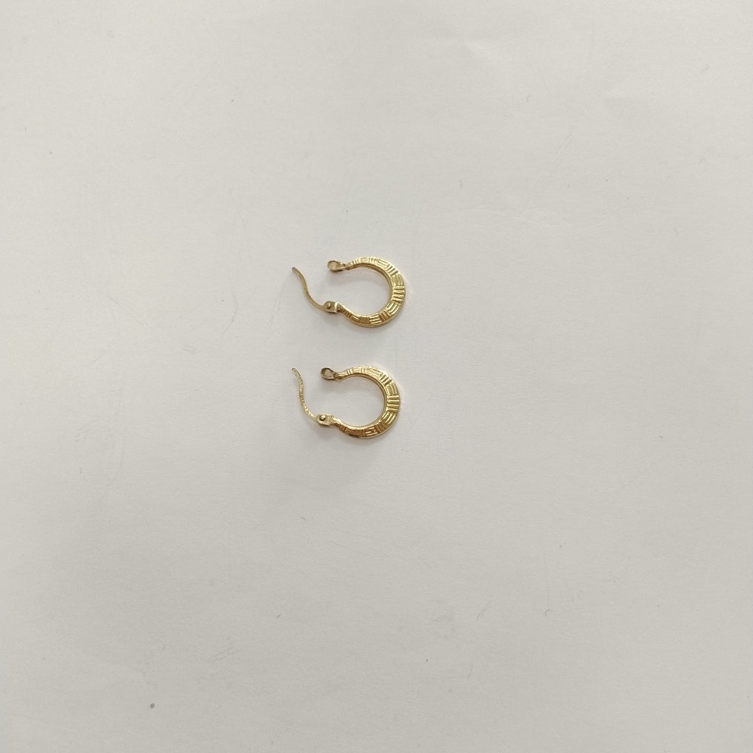 ARRACADAS PAR ORO 10 K 1 GRMS (SEMINUEVO)