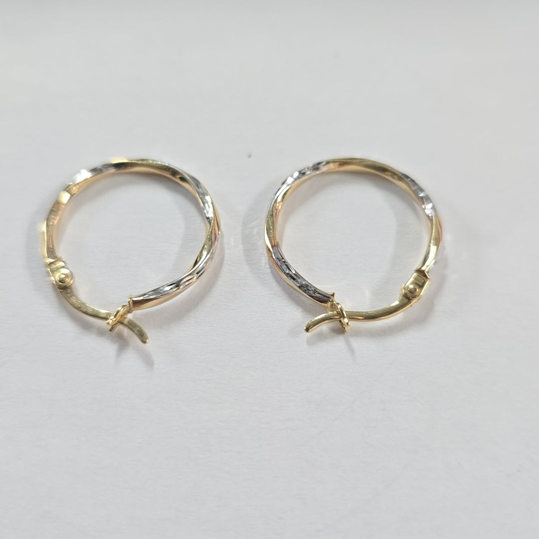 ARRACADAS PAR ORO 14 K 1.4 GRMS (SEMINUEVO)