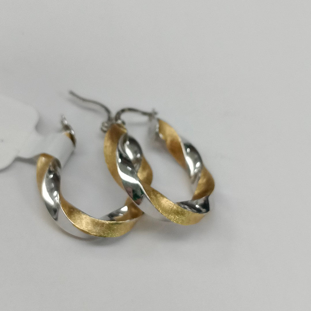 ARRACADAS PAR ORO,ORO BLANCO 18 K 3,30 GRMS (SEMINUEVO)
