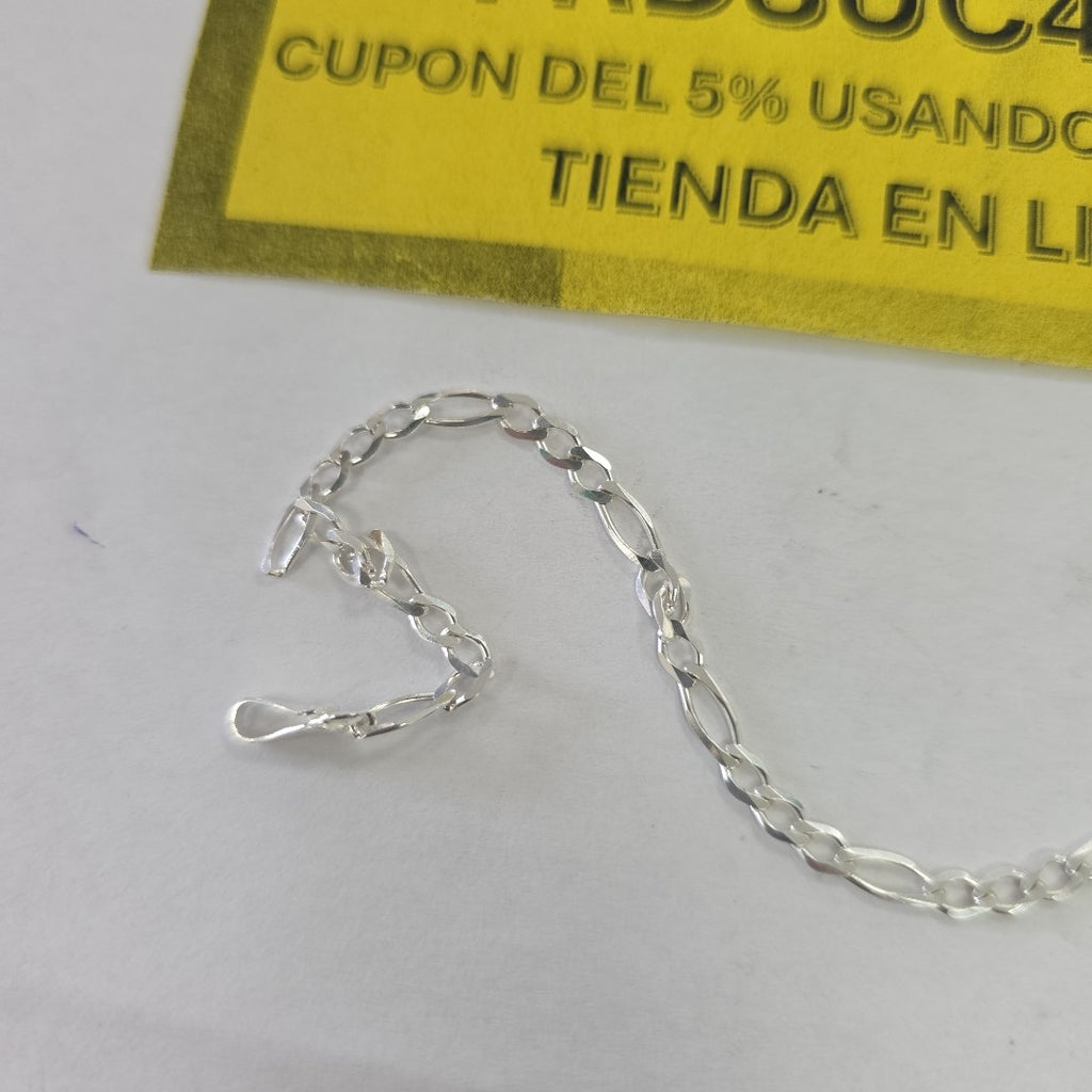 PULSERA TEJIDO 3X1 PLATA .925 21 CM 3.2 GR (NUEVO)
