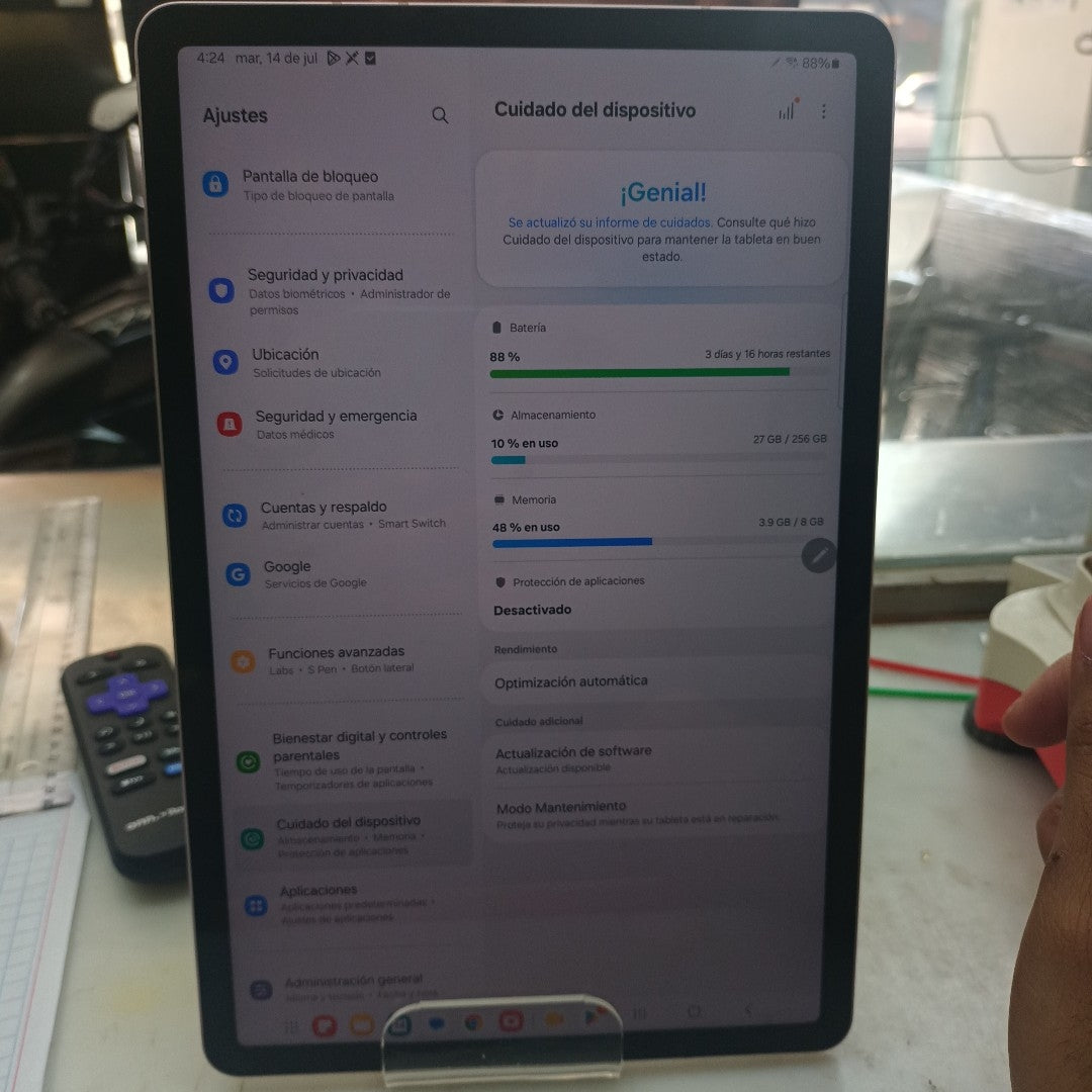 TABLETA SAMSUNG GALAXY TAB S8 SM-X700 256 GB 8 GB RAM (SEMINUEVO)