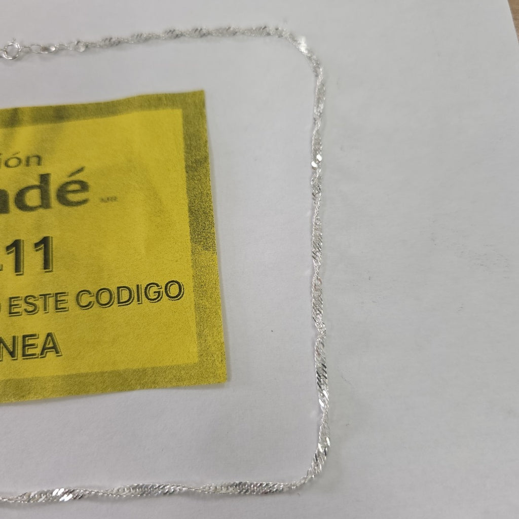 CADENA MEDIO TZL PLATA .925 55 CM 4.12 GR (NUEVO)