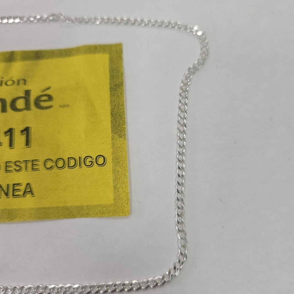 CADENA BARBADA PLATA .925 55 CM 8.52 GR (NUEVO)