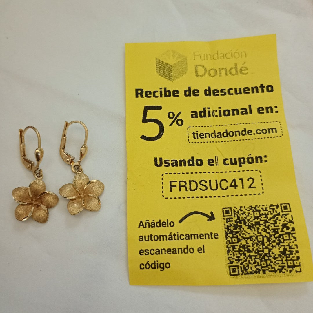 ARETES PAR ORO 14 K 2,90 GRMS (SEMINUEVO)
