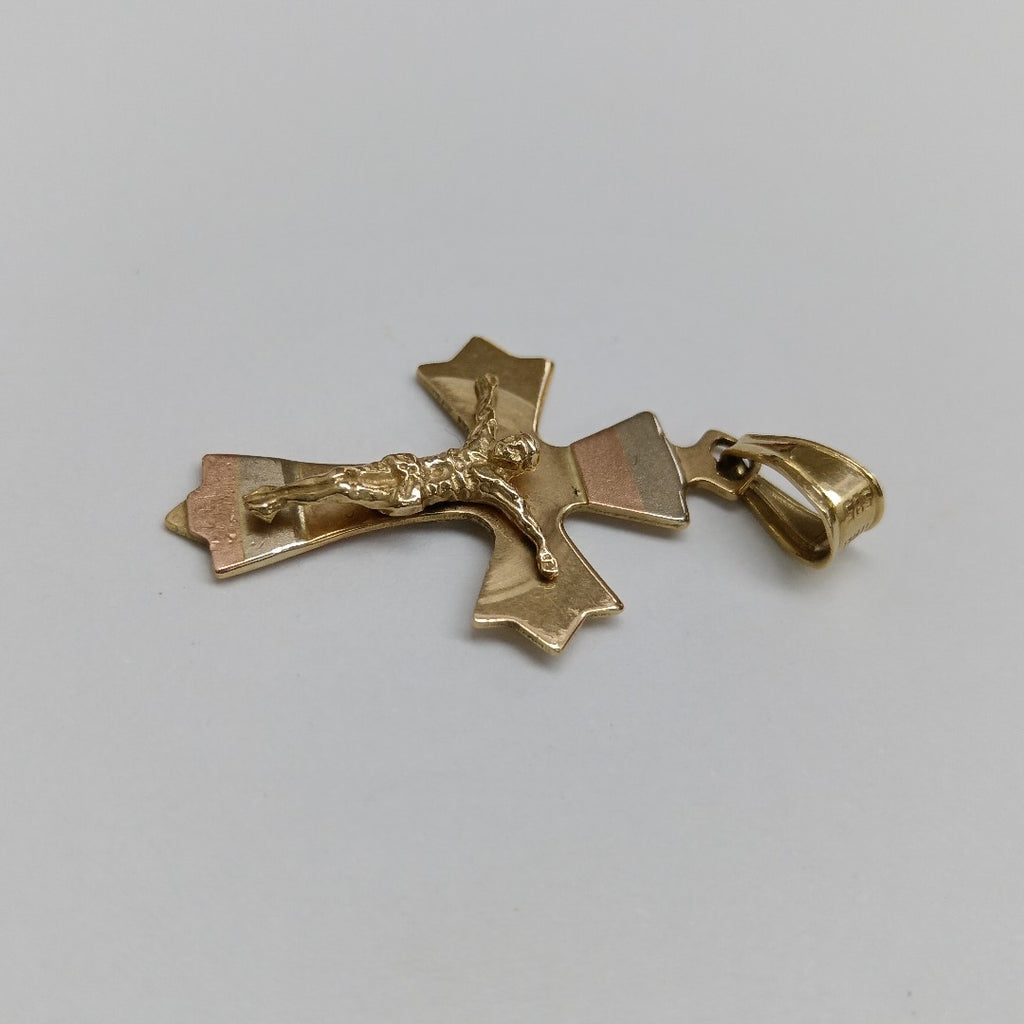 CRUCIFIJO ORO,RODIADO 14 K 2,50 GRMS (SEMINUEVO)