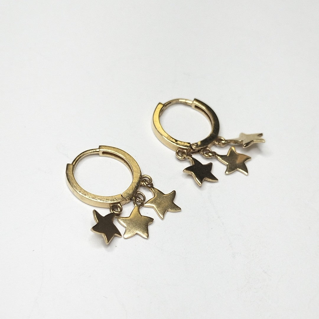 ARETES PAR ORO 14 K 2.3 GRMS (SEMINUEVO)