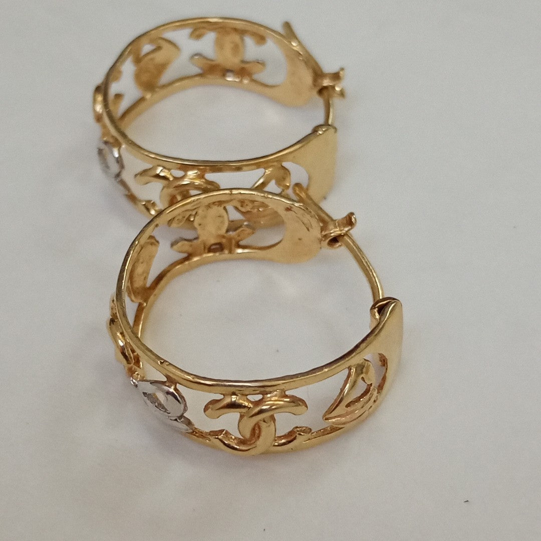 ARRACADAS PAR ORO 14 K 4.2 GRMS (SEMINUEVO)