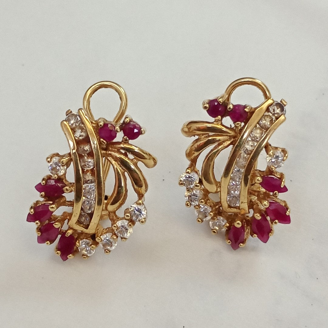 ARETES PAR ORO 14 K 6 GRMS (SEMINUEVO)