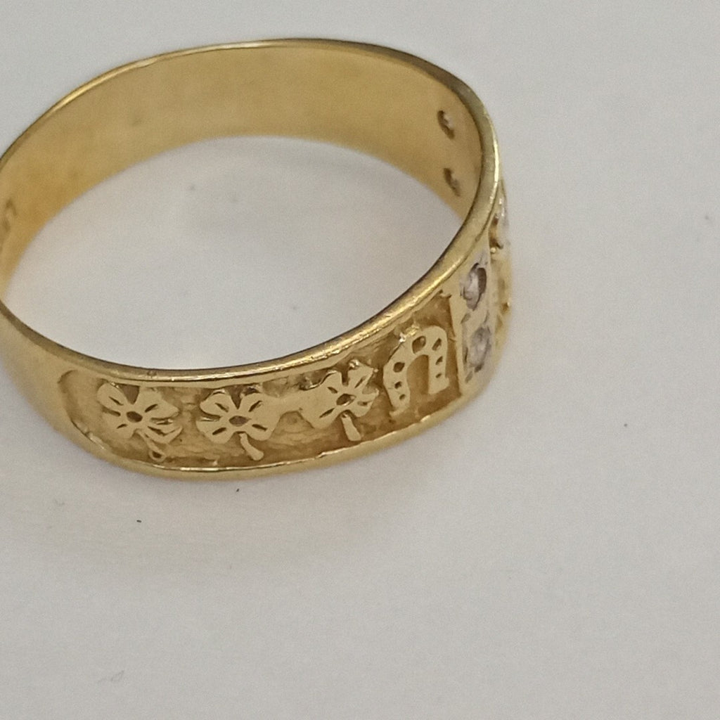 ARGOLLA DE LA SUERTE ORO 14 K 2,70 GRMS (SEMINUEVO)