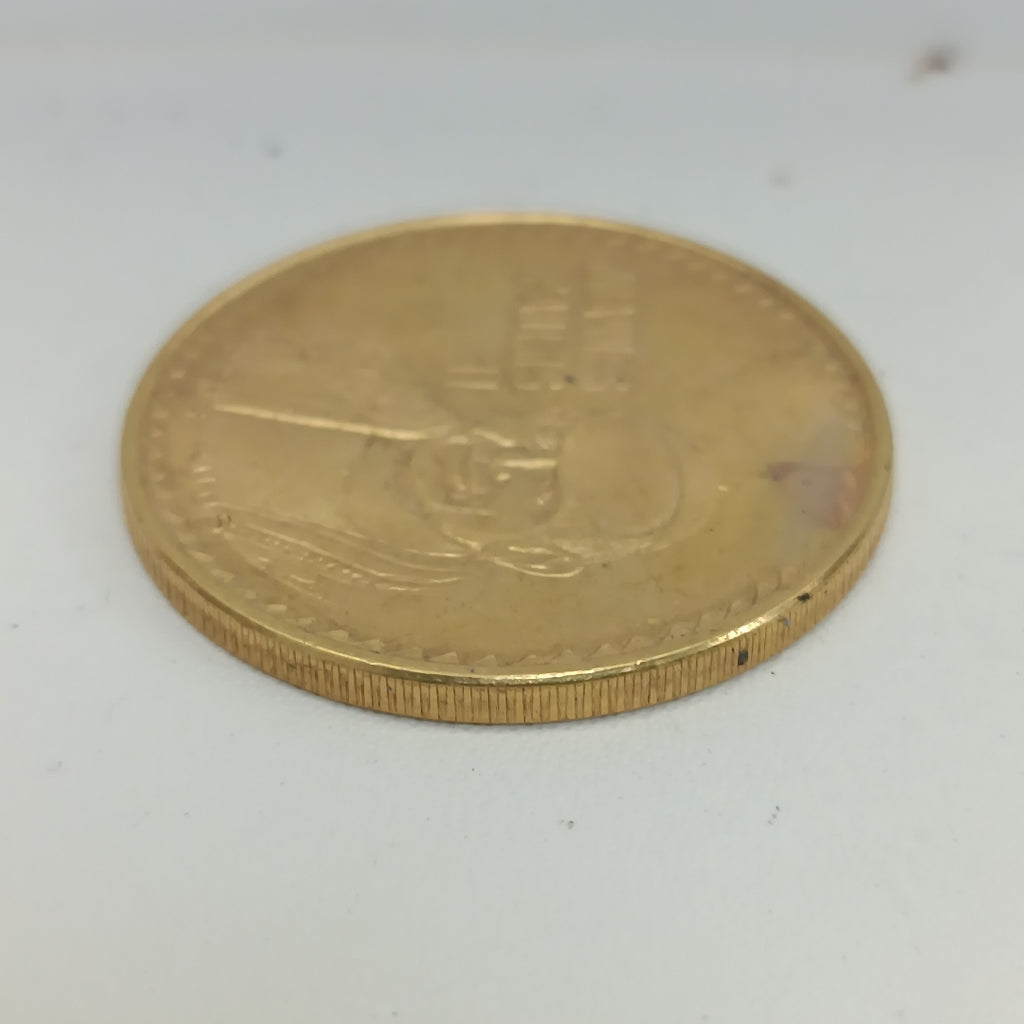 MEDALLA CONMEMORATIVA ORO 21 K 33,90 GRMS (SEMINUEVO)