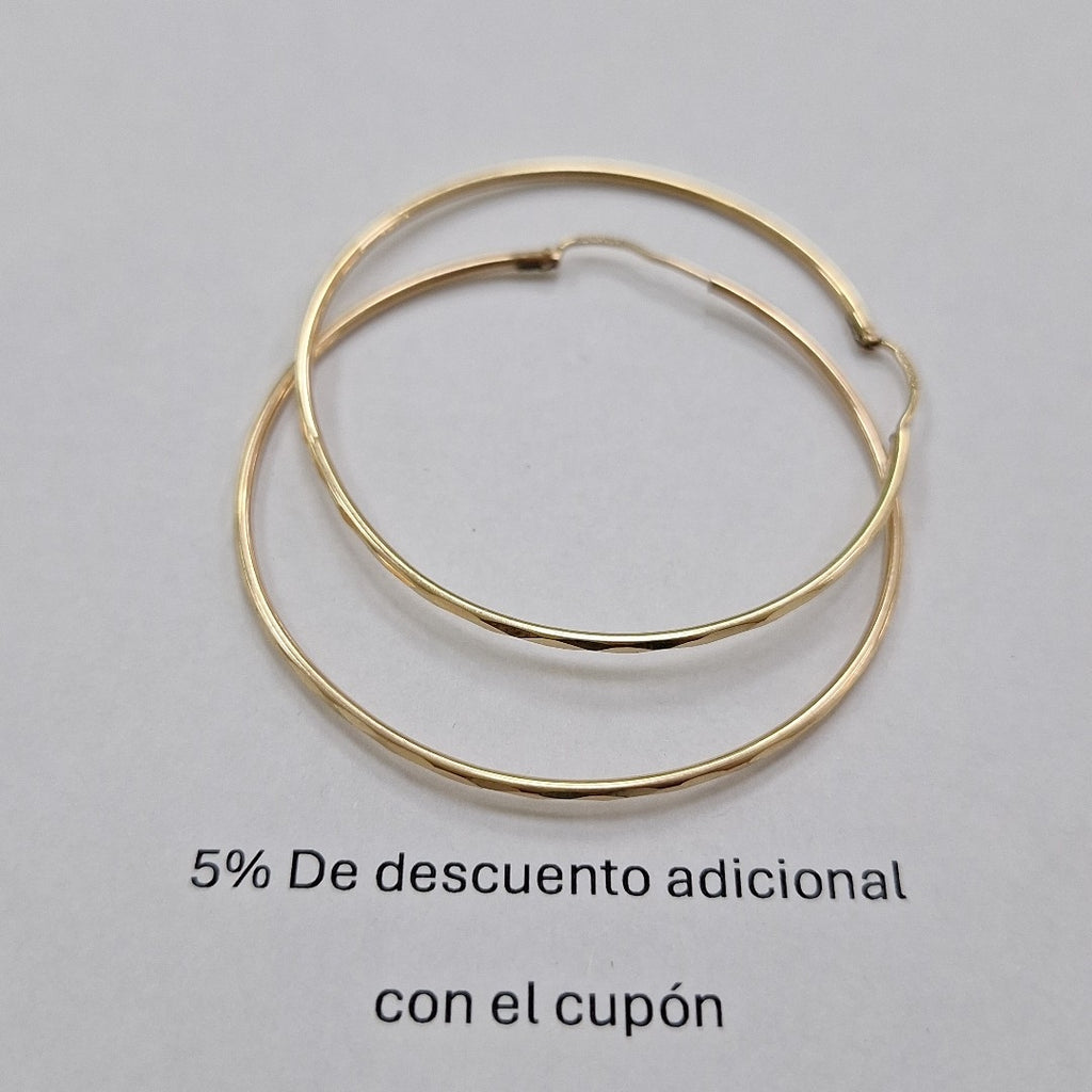 ARRACADAS PAR ORO 10 K 3.4 GRMS (SEMINUEVO)