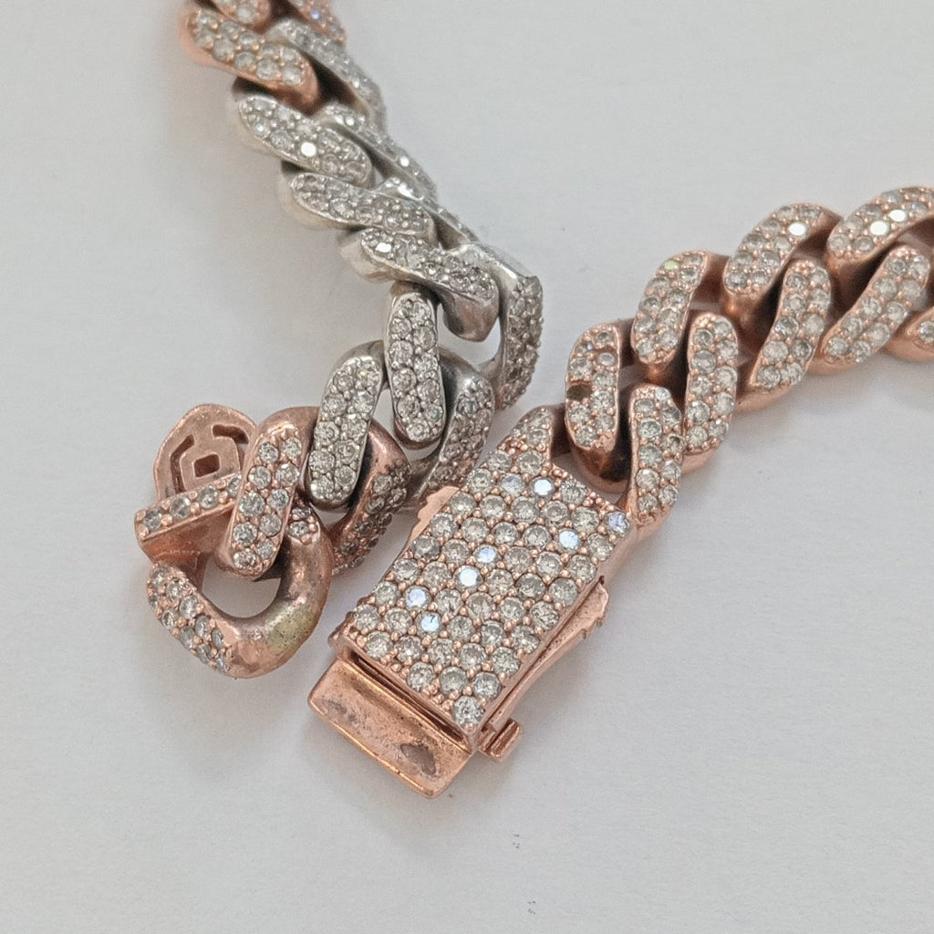 PULSERA ORO COMBINADO 10 K 28.9 GRMS (SEMINUEVO)