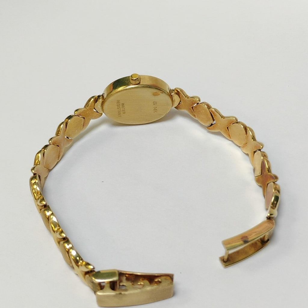 RELOJ CAJA ACERO PULSO ORO ORO 14 K 20.8 GRMS (SEMINUEVO)