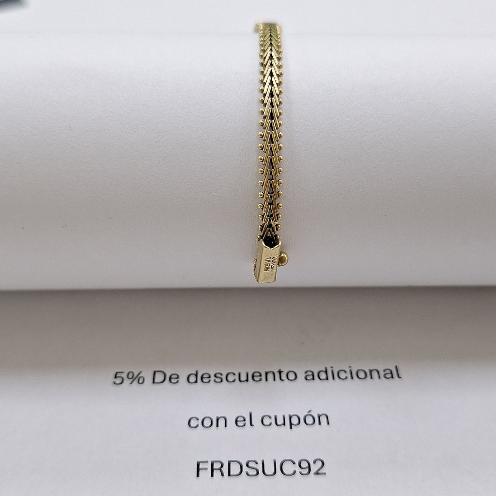 PULSERA ORO COMBINADO 14 K 8,40 GRMS (SEMINUEVO)