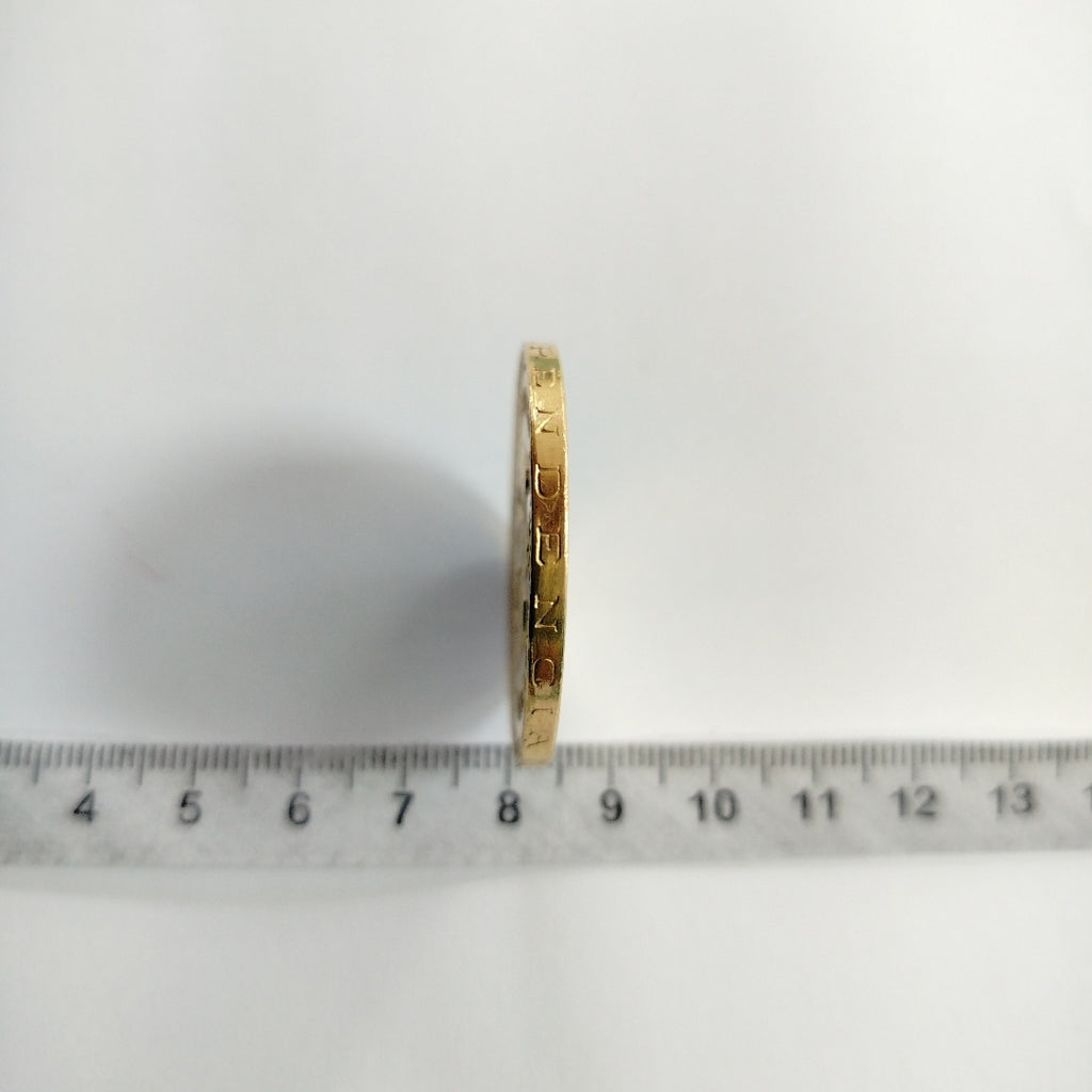 K1 41.6 GRMS 21 K IDENTIFICACIÓN MONEDA NOMINATIVA MONEDAS PESOS 50 PESOS (SEMINUEVO)