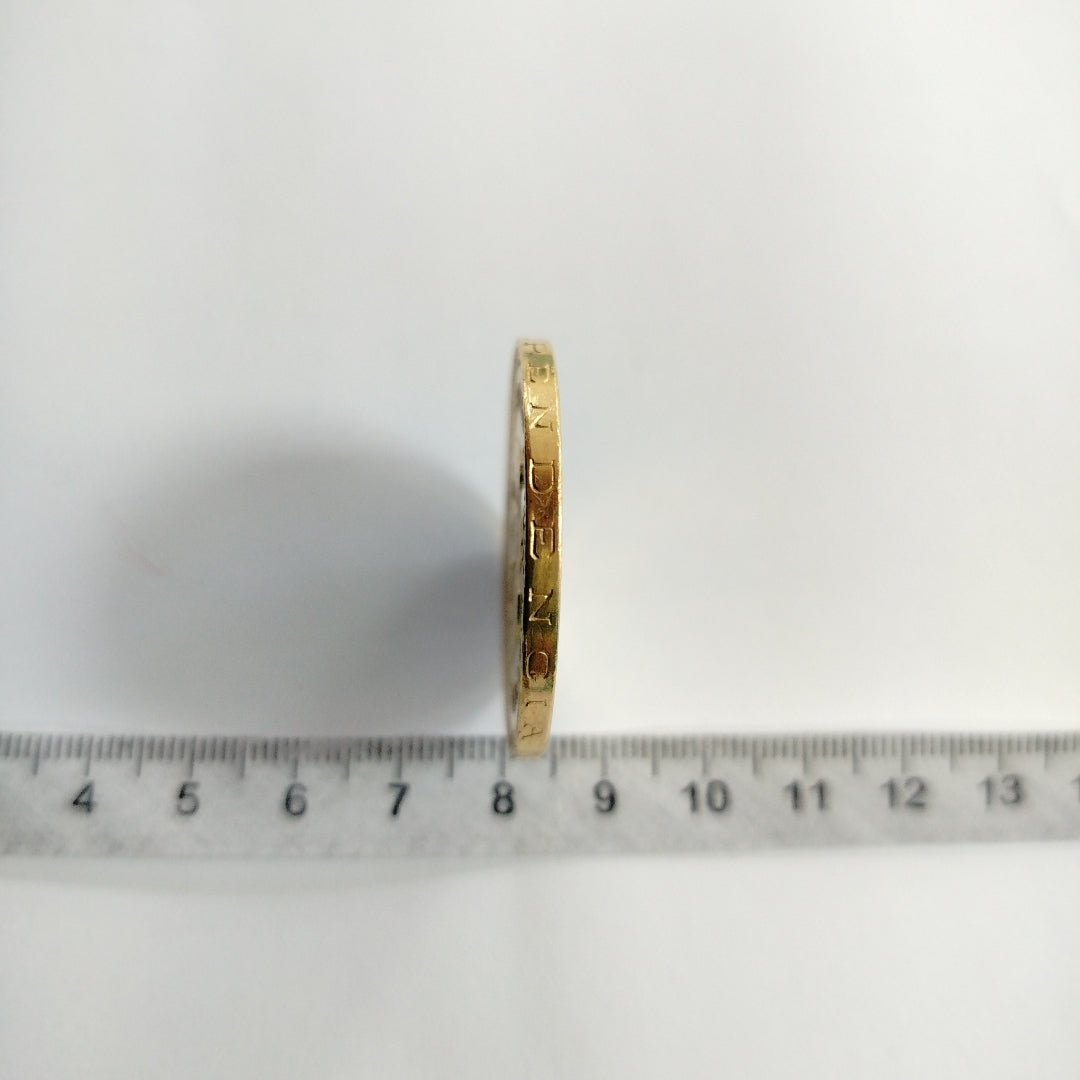 K1 41.6 GRMS 21 K IDENTIFICACIÓN MONEDA NOMINATIVA MONEDAS PESOS 50 PESOS (SEMINUEVO)