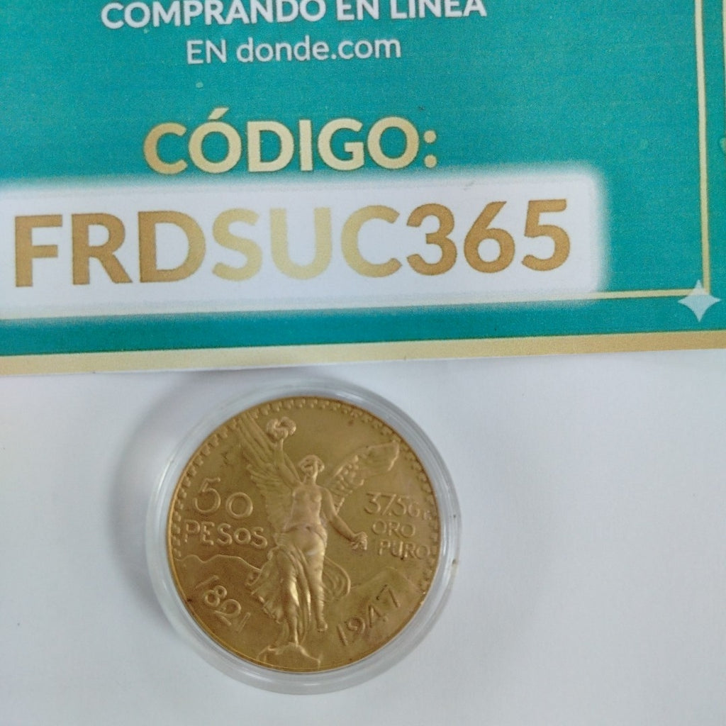 K1 41.6 GRMS 21 K IDENTIFICACIÓN MONEDA NOMINATIVA MONEDAS PESOS 50 PESOS (SEMINUEVO)
