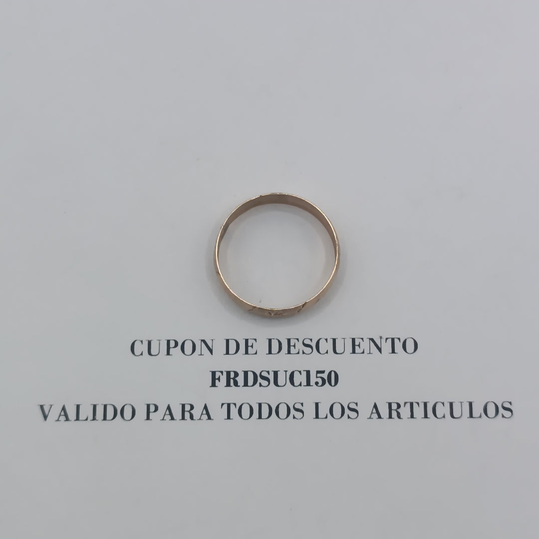 ANILLITO, ARGOLLA ORO 8 K 1.4 GRMS (SEMINUEVO)