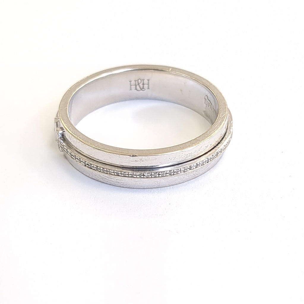 ARGOLLA ORO BLANCO 18 K 10.1 GRMS (SEMINUEVO)