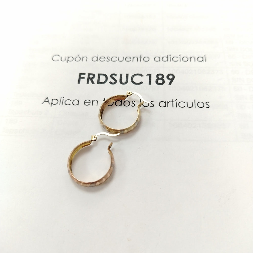 ARRACADAS PAR ORO COMBINADO 10 K 2.1 GRMS (SEMINUEVO)