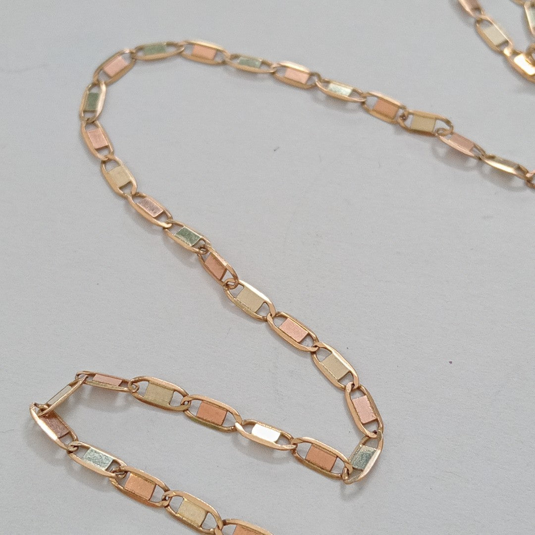 CADENA ORO COMBINADO 10 K 3.9 GRMS (SEMINUEVO)