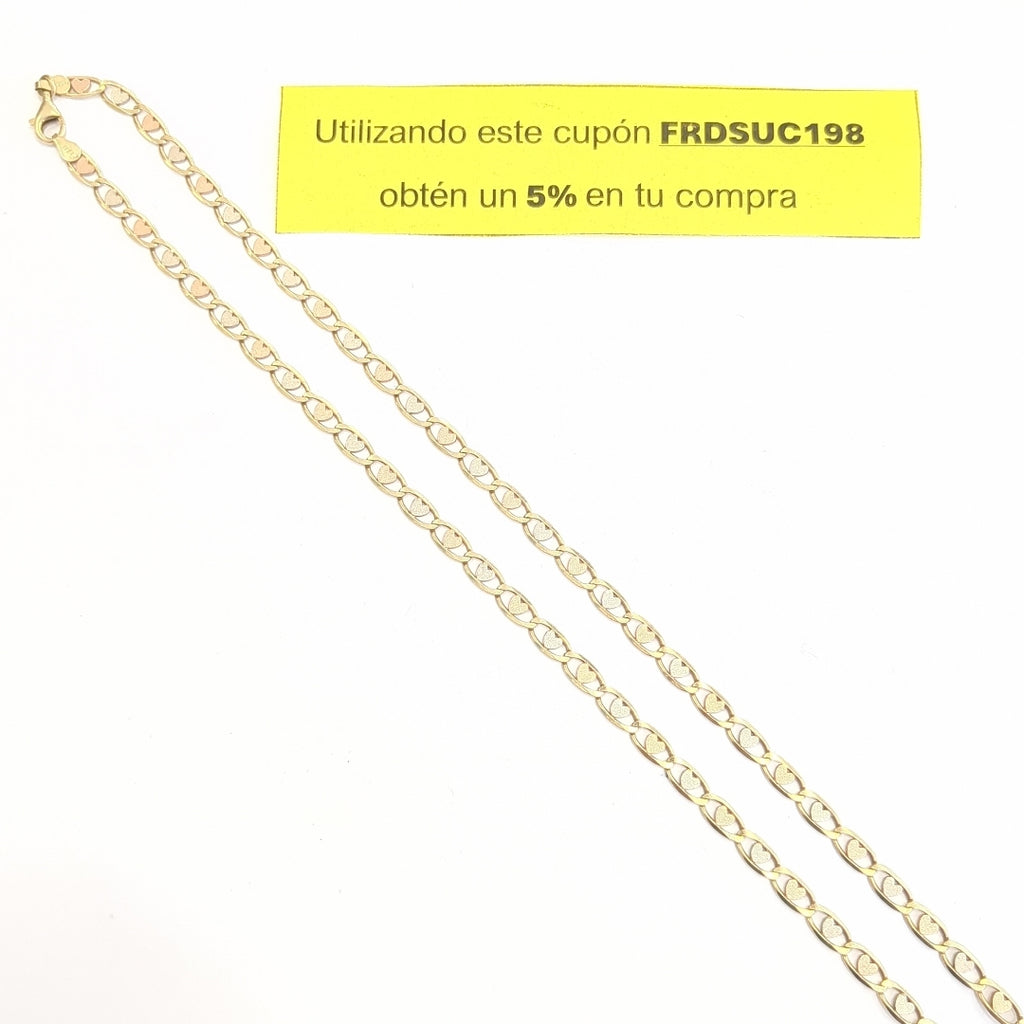 CADENA ORO COMBINADO 14 K 17,80 GRMS (SEMINUEVO)