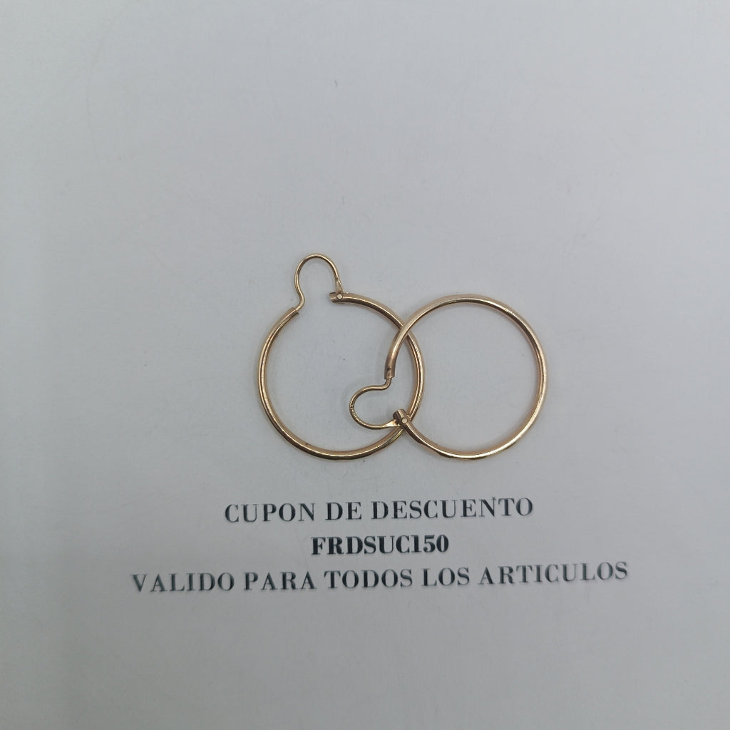 ARRACADAS PAR ORO 10 K 2 GRMS (SEMINUEVO)