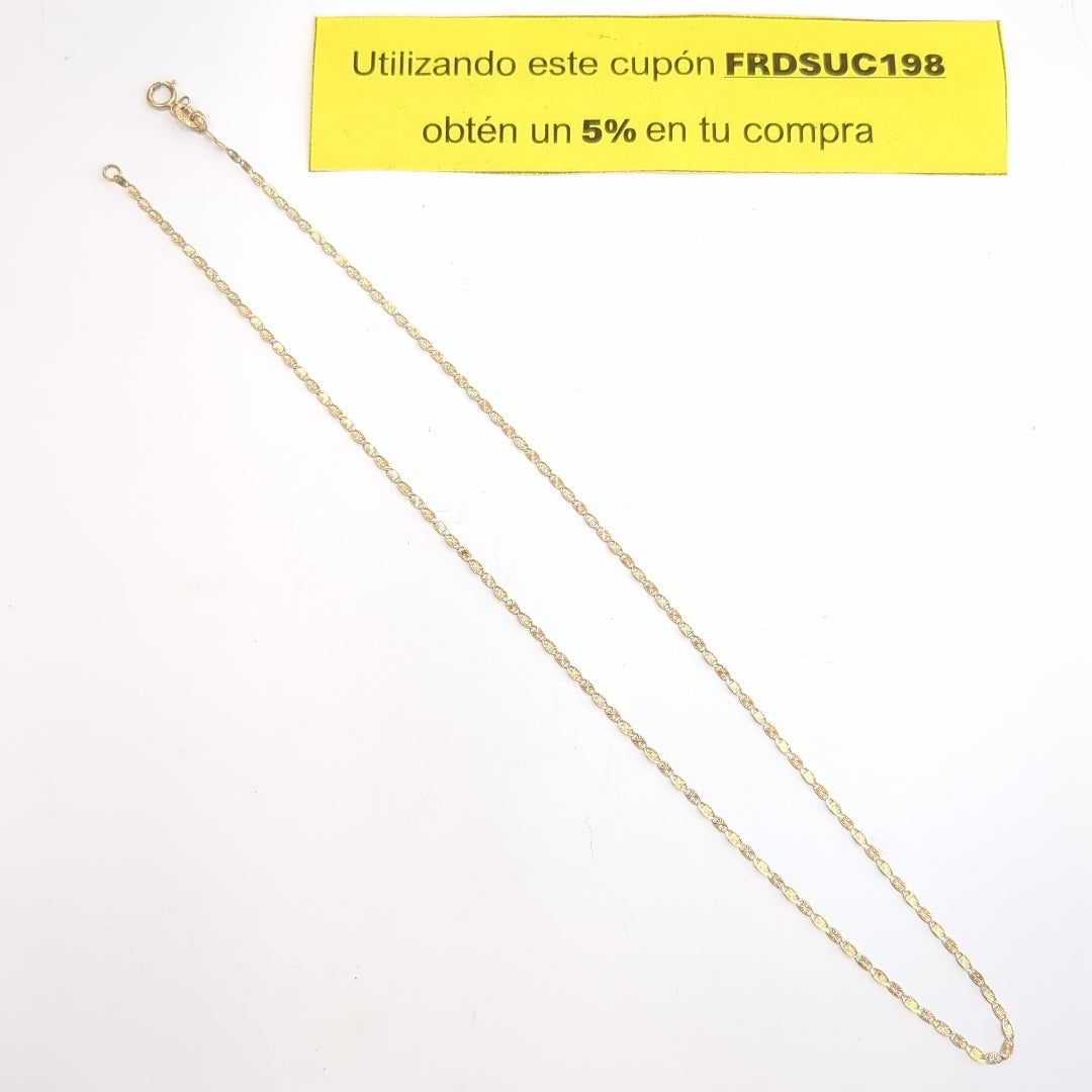 CADENA ORO 10 K 1.5 GRMS (SEMINUEVO)