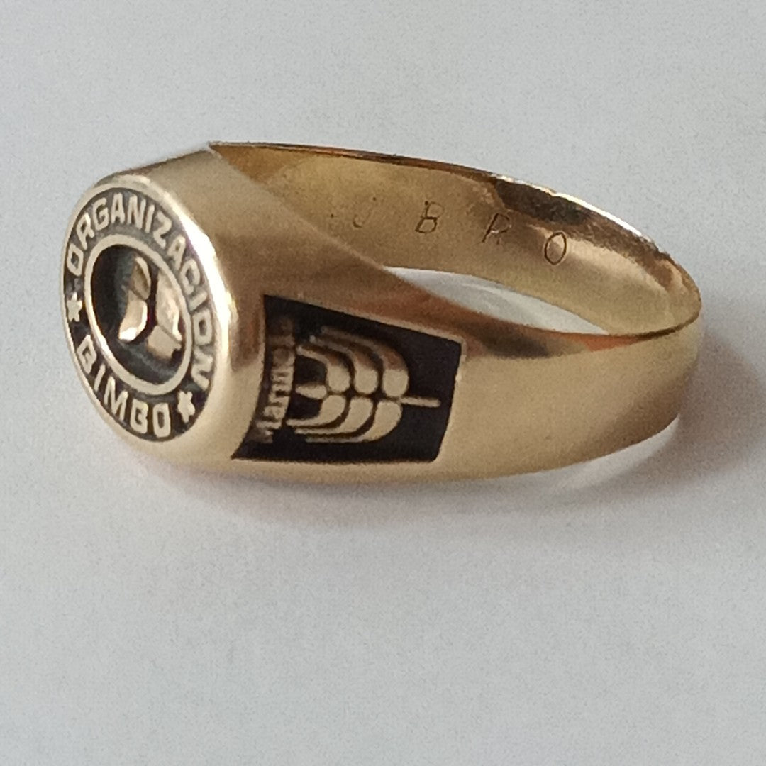 ANILLO CONMEMORATIVO ORO 14 K 10 GRMS (SEMINUEVO)