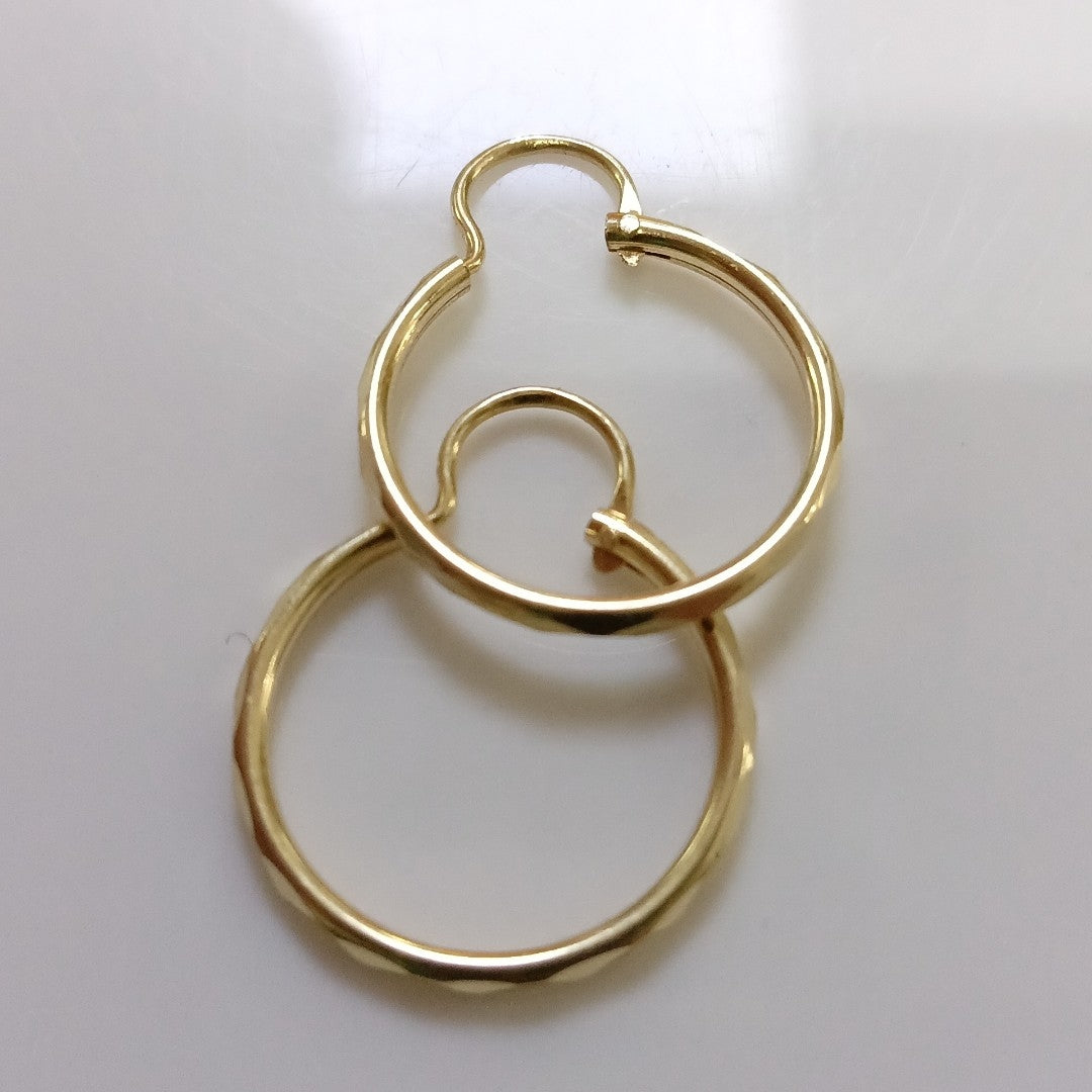 ARRACADAS PAR ORO 14 K 0.7 GRMS (SEMINUEVO)