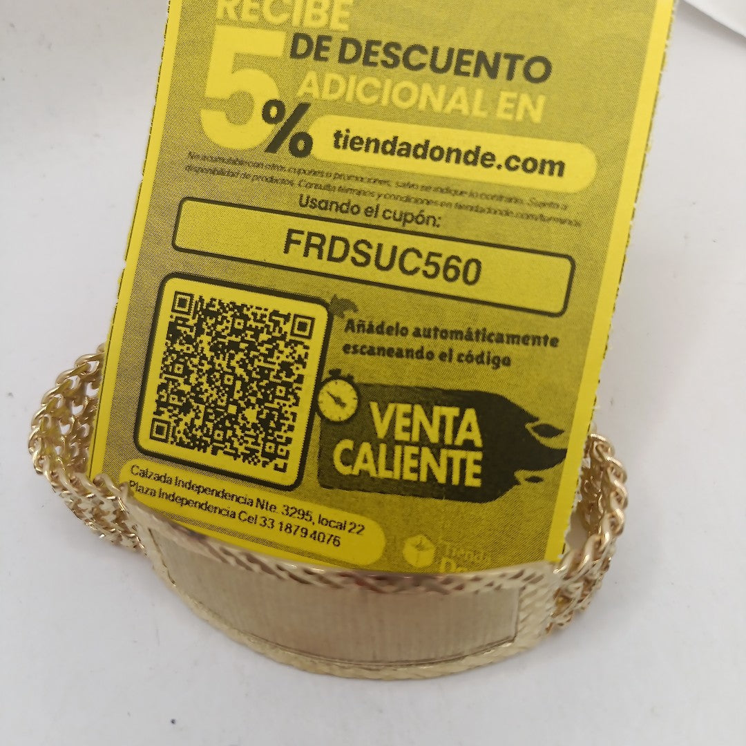 ESCLAVA ORO 10 K 34 GRMS (SEMINUEVO)