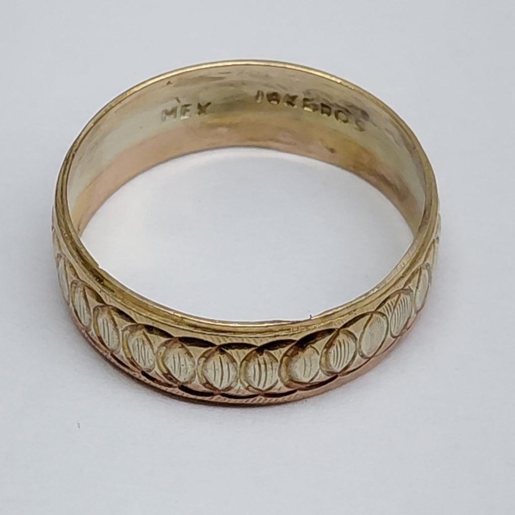 ARGOLLA ORO, ORO COMBINADO 10 K 2 GRMS (SEMINUEVO)