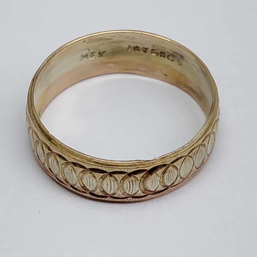 ARGOLLA ORO, ORO COMBINADO 10 K 2 GRMS (SEMINUEVO)