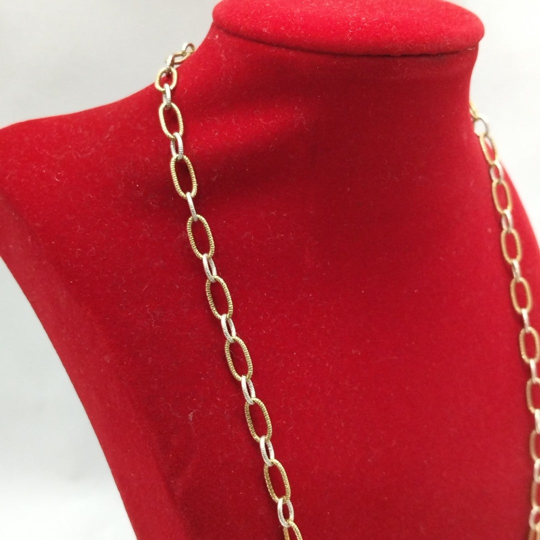 CADENA ORO,ORO BLANCO 14 K 15,10 GRMS (SEMINUEVO)
