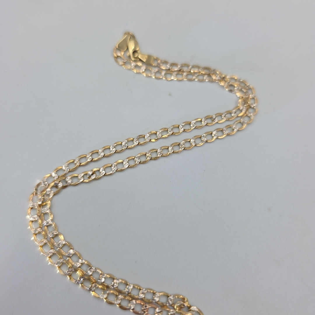 CADENA ORO, RODIADO 14 K 4.7 GRMS (SEMINUEVO)