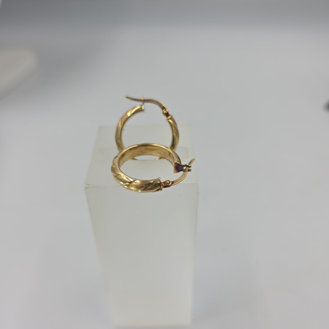 ARRACADAS PAR ORO 14 K 2.2 GRMS (SEMINUEVO)
