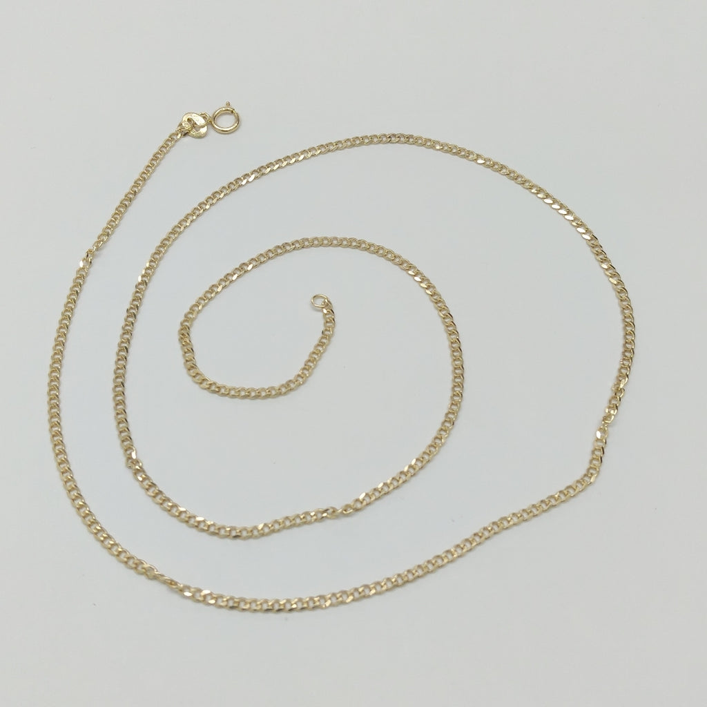 CADENAS TEJIDO BARBADA ORO 10K 55 CM 3.9 GR (NUEVO)