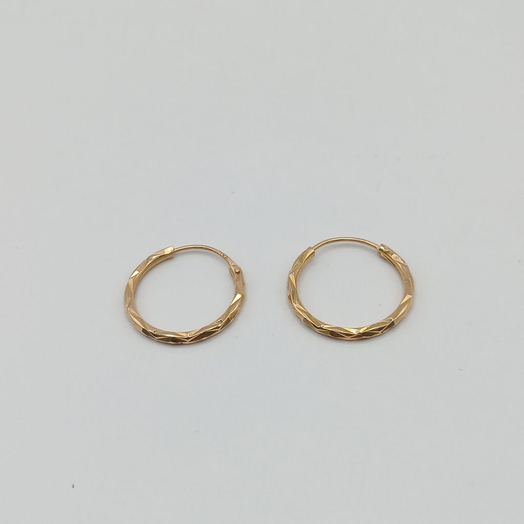 ARRACADAS PAR ORO 14 K 1 GRMS (SEMINUEVO)